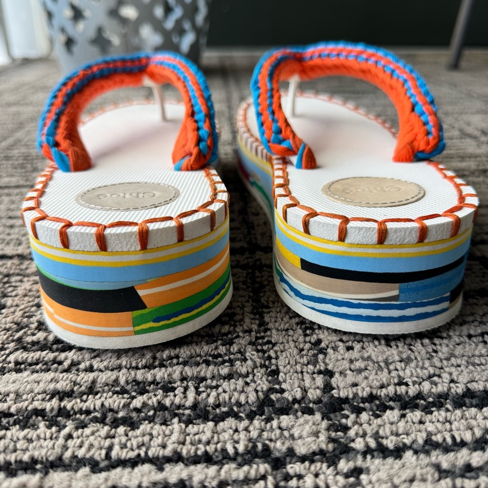 Chloé Lou Braided Cord Platform Flip-flop - Picture 6 of 10